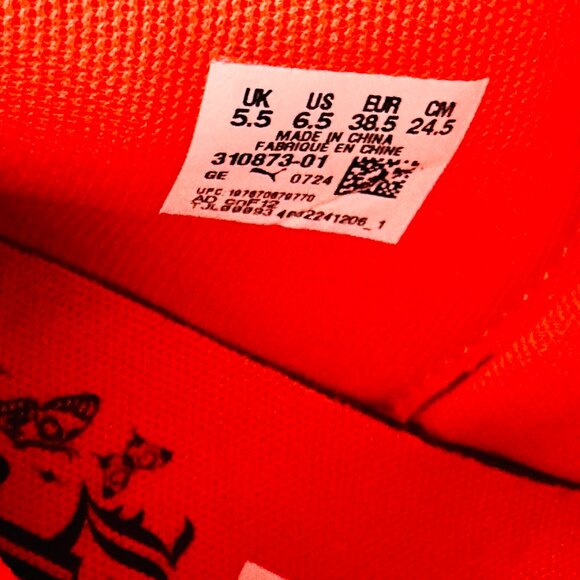 NEW PUMA LAMELO BALL LAFRANCE ASSIST ORANGE SMASH FASHION SNEAKERS - Picture 10 of 10